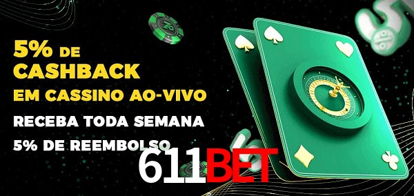 Promoções do cassino ao Vivo 611BET
